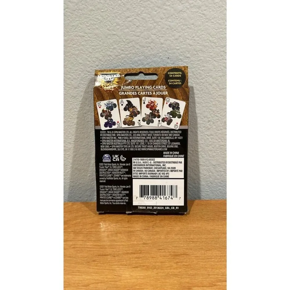 Jumbo Playing Cards Monster Jam  Trucking Pals 2021